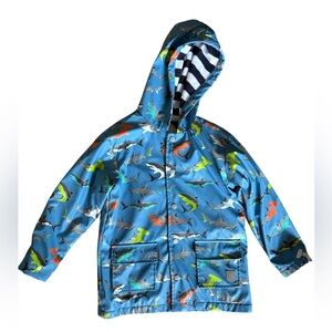 Hatley raincoat or rain jacket for kids size 7 shark design- Back to school